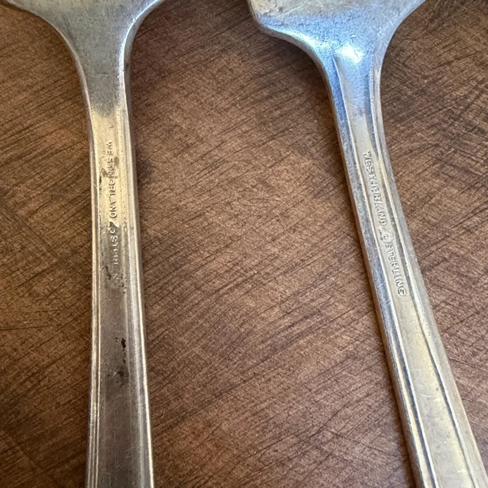 Vintage Westmoreland Sterling silver Dinner Forks 7.25” 180g - Set of 4